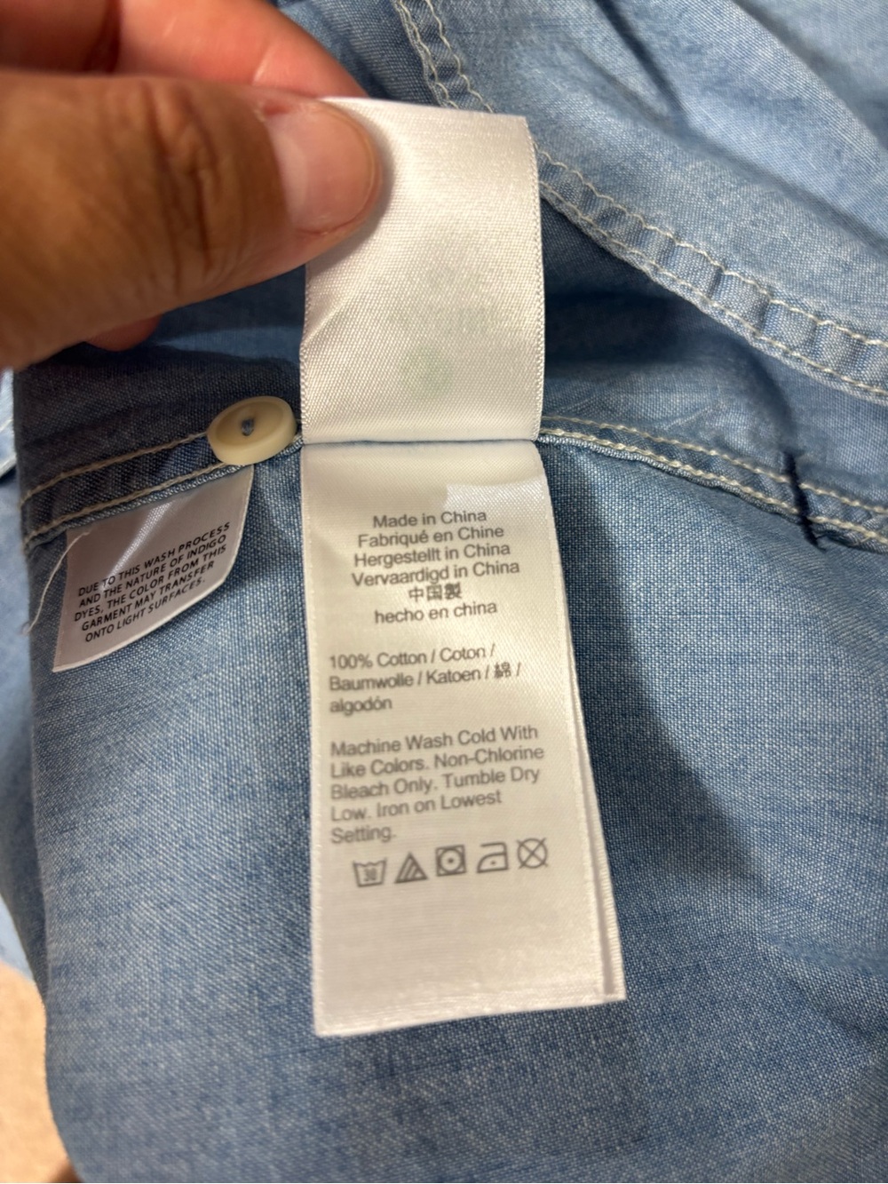 J. Crew Light Blue Denim Button-Front Shirt - Picture 5 of 5